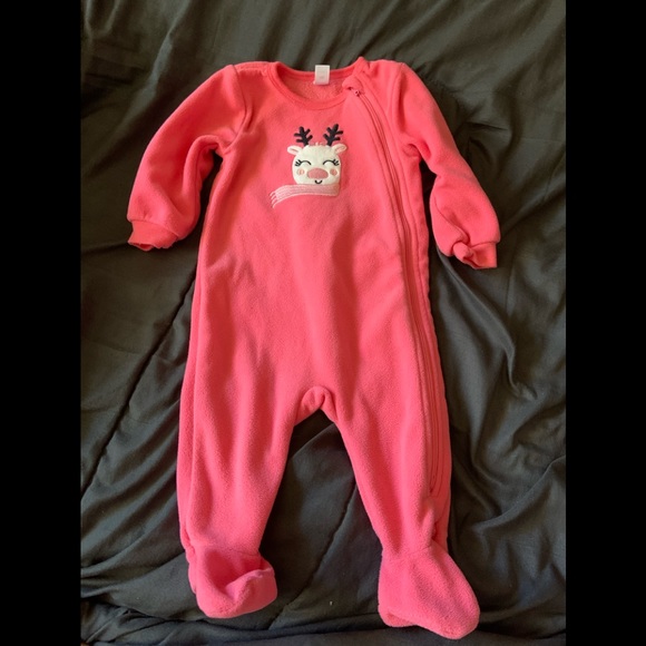 👶🏻 3 for $12 👶🏻 Reindeer bodysuit - fleece - Picture 1 of 2
